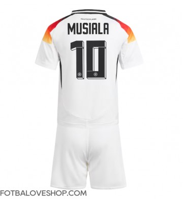 Německo Jamal Musiala #10 Dětské Domácí Dres ME 2024 Krátký Rukáv (+ trenýrky)